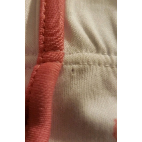 LAKE Tank Short Set Pajamas Medium Sunkissed Coral Tropical Bouquet Pima Cotton - Picture 11 of 12